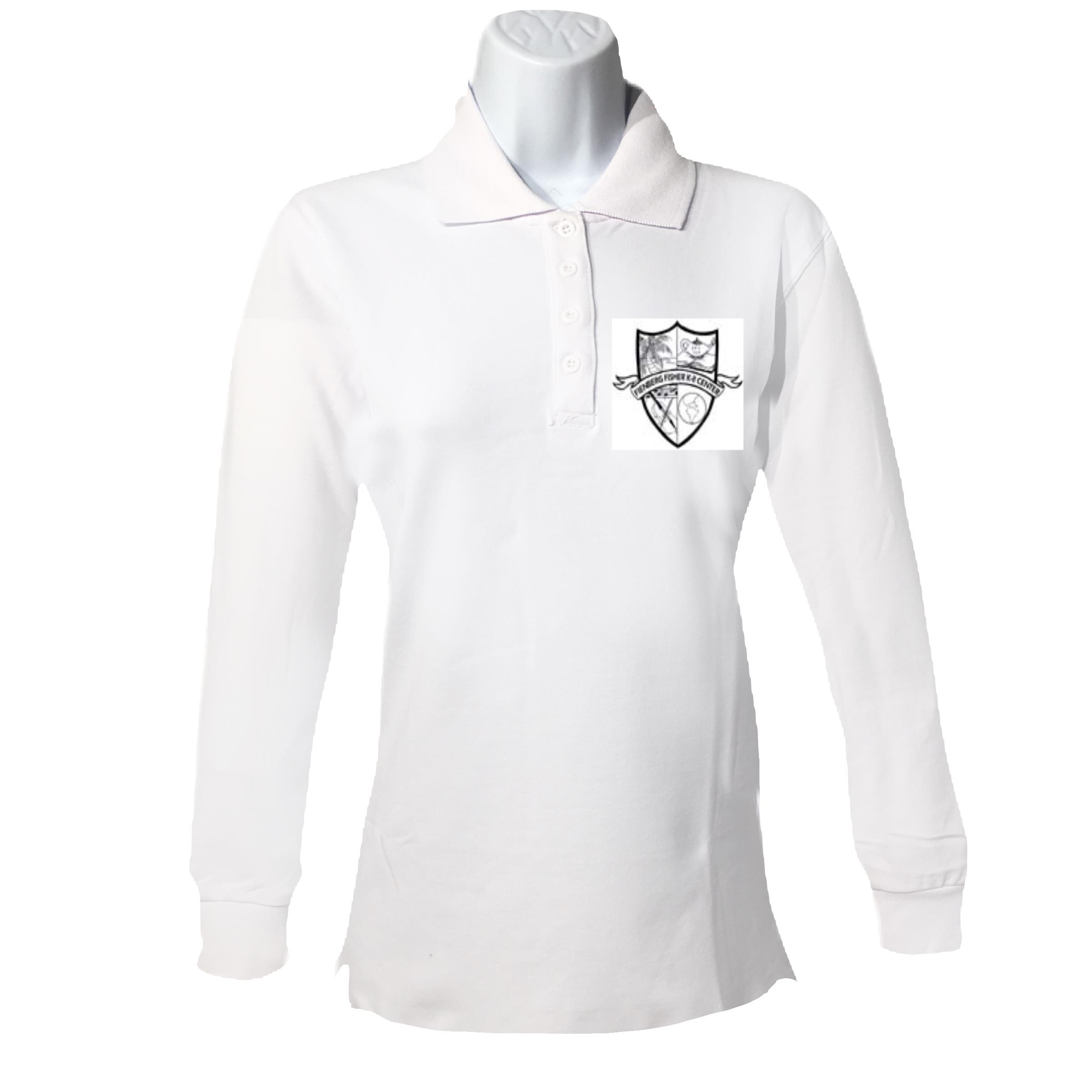 David Nieper Girls Falcon Royal/White Polo Shirt - Schoolwear